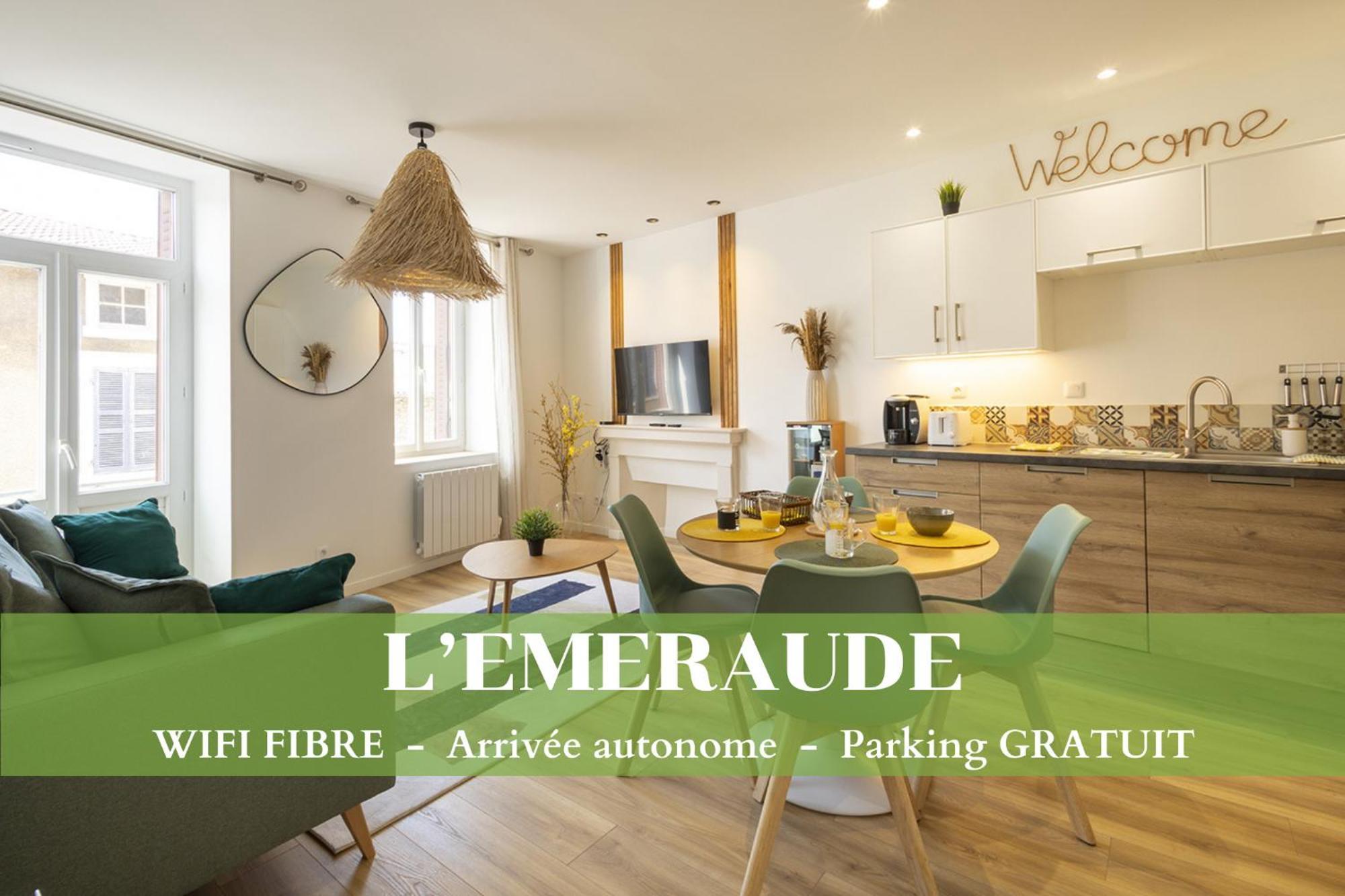 L'Emeraude - 1 A 4P - Wifi Fibre - Parking Gratuit 蓬丹 外观 照片